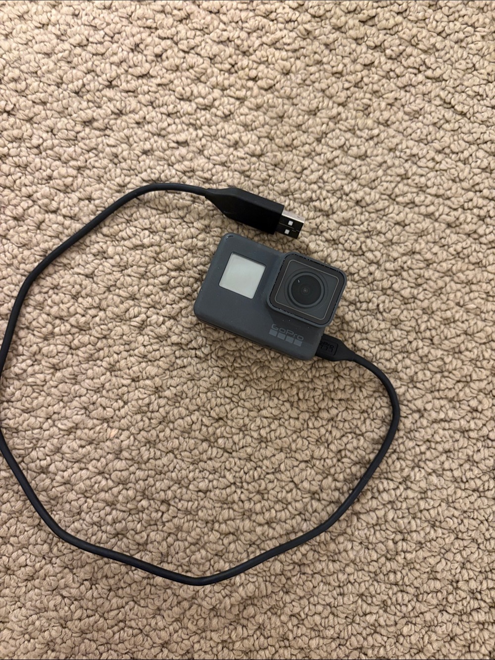 GoPro Gray Action Camera with USB Cable